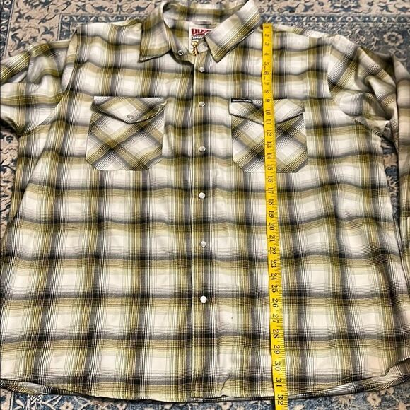 Dixxon Sublime 40Oz To Freedom Pearl Snap Multicolor Plaid Button Closure Shirt - Picture 13 of 14
